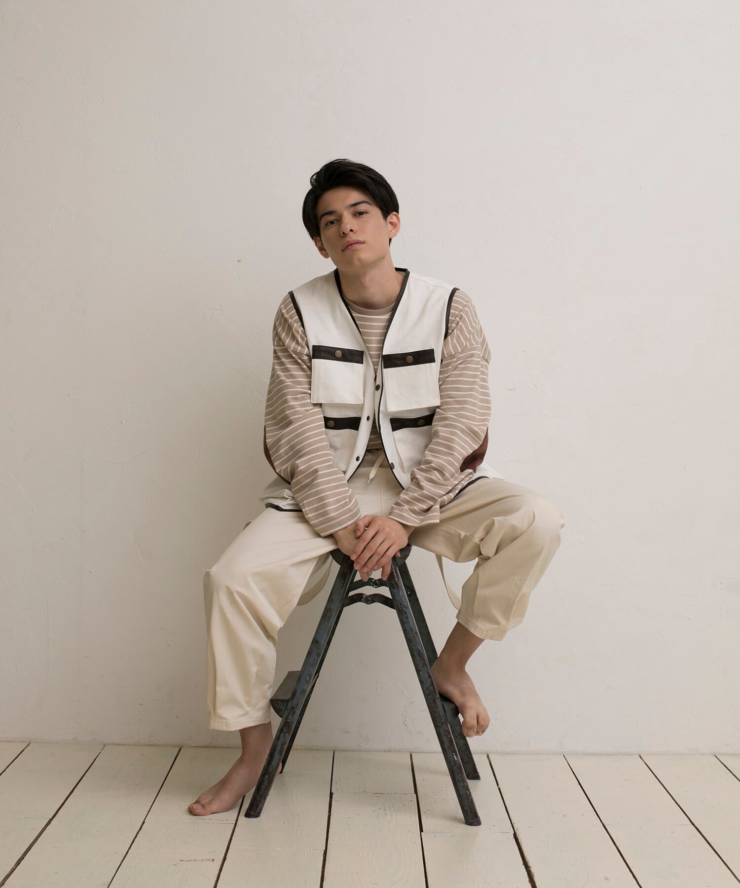 【春応援第二弾 50％OFF　開催期間:3/1～4/3】6POCKETS COTTON 100% VEST