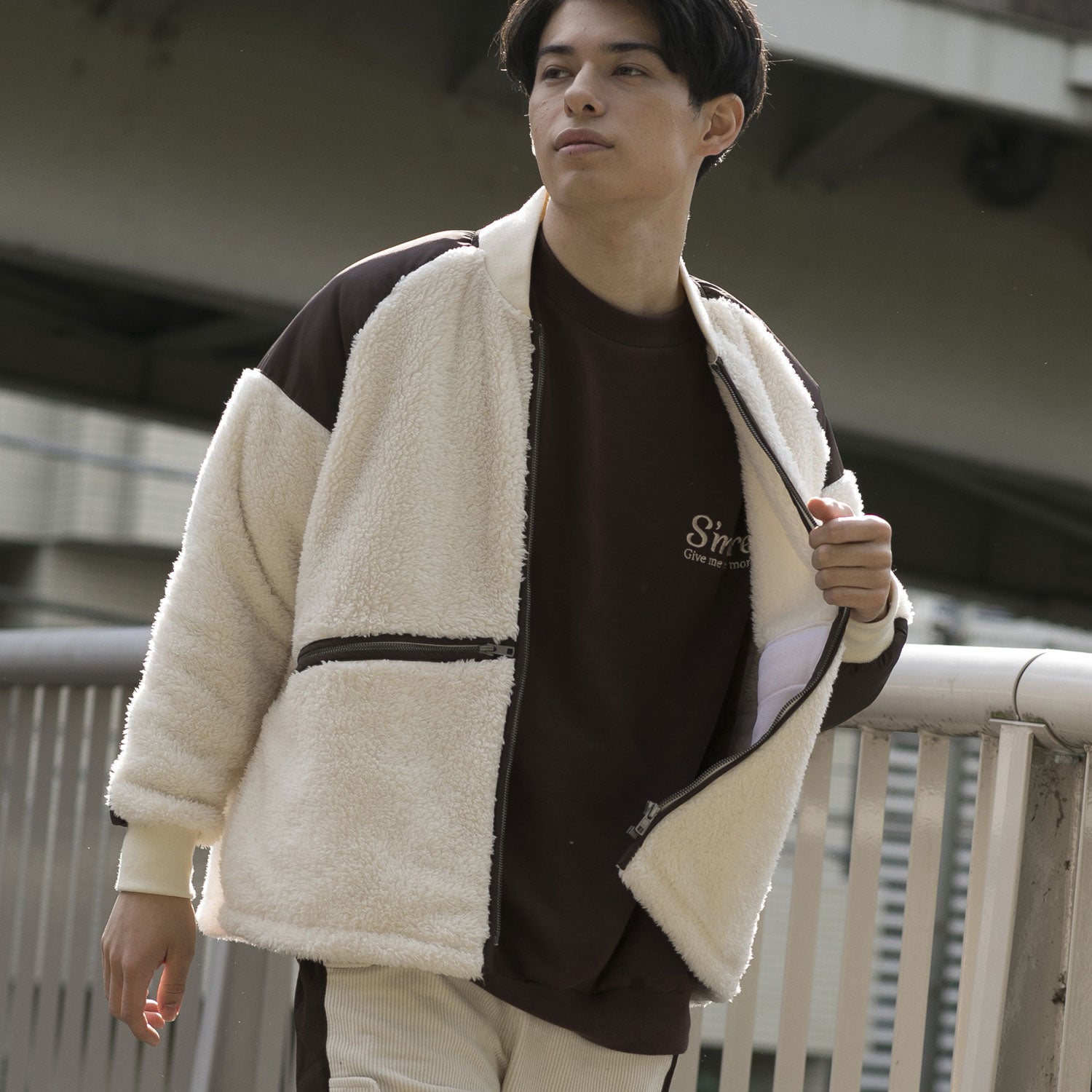 【春応援第二弾 50％OFF　開催期間:3/1～4/3】ZIPPER FLEECE JACKET