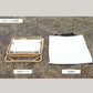 【 Alumi Folding Armchair 】 アルミフォールディングアームチェア 木調フレームのチェア